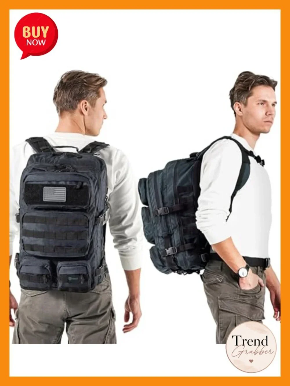 50L Military Molle Tactical Backpack Water Resistant Rip-Stop Heavy Duty